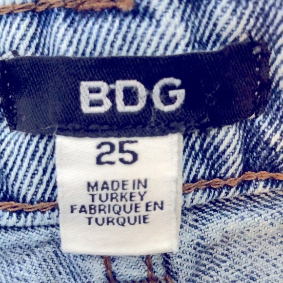 BDG Urban Outfitters Patched Work Jeans Size 25 - Picture 10 of 12